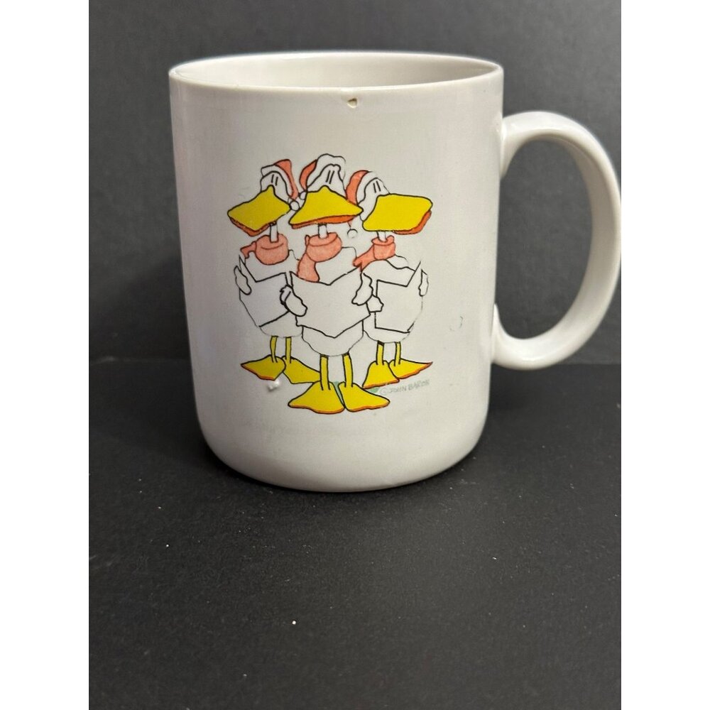 Vintage 1986 DuckTales Mug By John Baron Santa‎ Hats